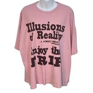Lonely Ghost Pink Enjoy The Trip T Shirt Size XL